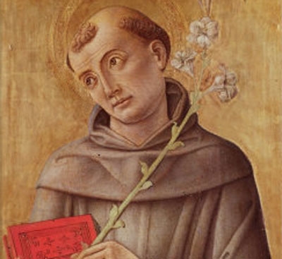 St. Anthony of Padua was a great Franciscan preacher from the Middle Ages, but he is most remembered as the finder of lost or stolen objects. - apaduaweb-400x367